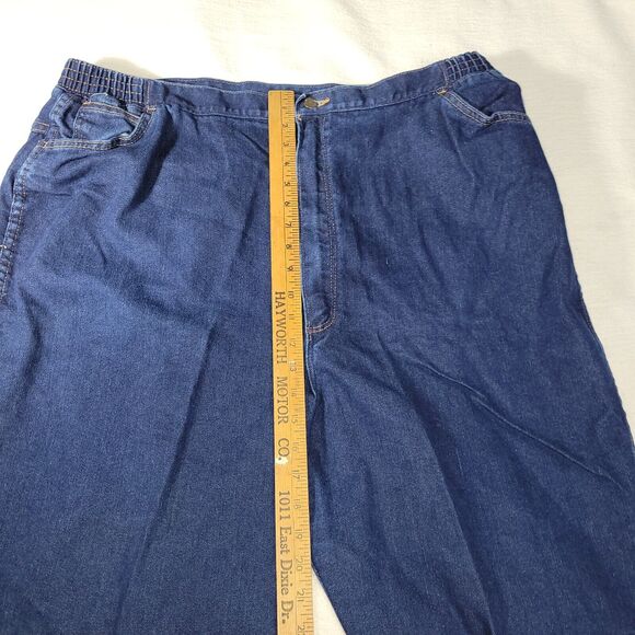 Wrangler Jeans Women Size 44 Blue Denim Straight Leg Plus Size W0715NV Workwear - Picture 11 of 16